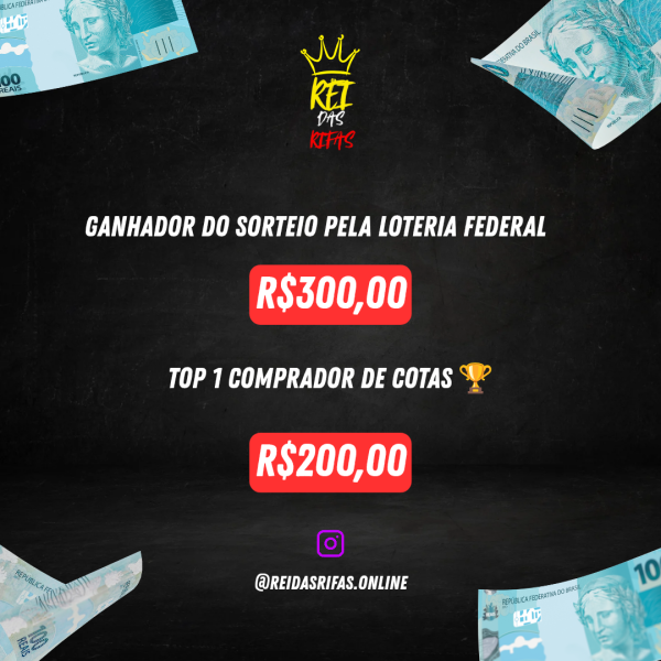 2° EDIÇÃO | R$300,00 NA SUA CONTA